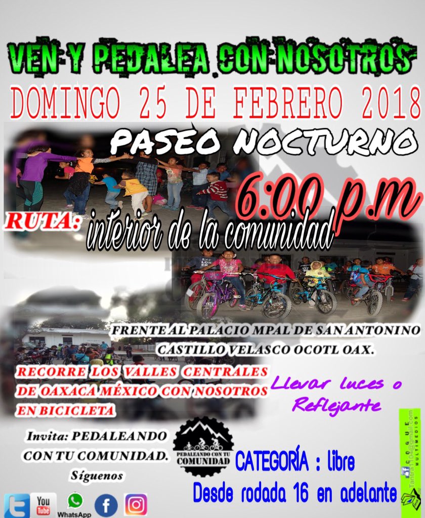 pedaleando11's tweet photo. @tanimarti @adriatristain #sanantoninocastillovelasco #ocotlan #oaxaca en los #vallescentrales ruta:     Búscanos en Facebook como PEDALEANDO CON TU COMUNIDAD. https://t.co/dHuhX2MwMl