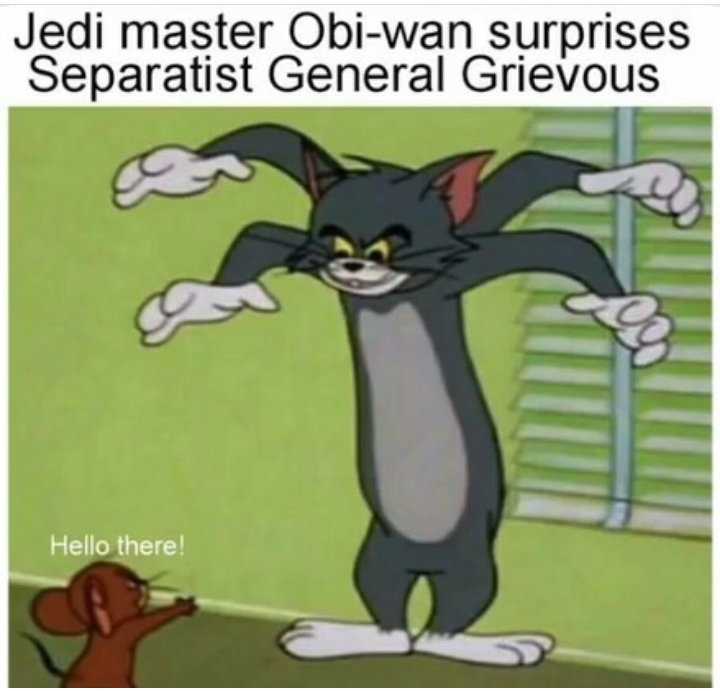 AnakinGrandfa's tweet photo. The High ground wont save him this time https://t.co/jqLzPKJHTl