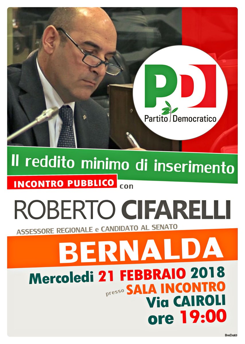 PDBernalda's tweet photo. Oggi saremo con l'Ass. Regionale @rocifa1163 per approfondire l'importante misura del Reddito Minimo di Inserimento nella @regbasilicata. Ore 19:00 Sala Incontro Bernalda. #LaBuonaPolitica https://t.co/jVh0YOyV4X