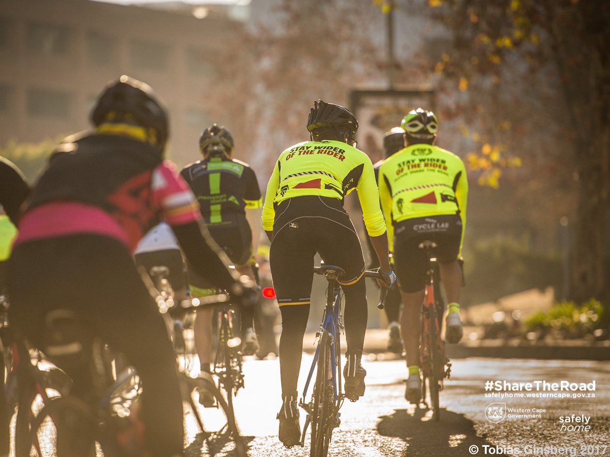 WCGovSafelyHome's tweet photo. There is safety in numbers. Avoid riding alone. Group riding will not only teach you valuable bunch-riding skills but will also ensure that help is at hand in case of an emergency. #ShareTheRoad @PedalPowerPPA https://t.co/n4dZNRfL1K