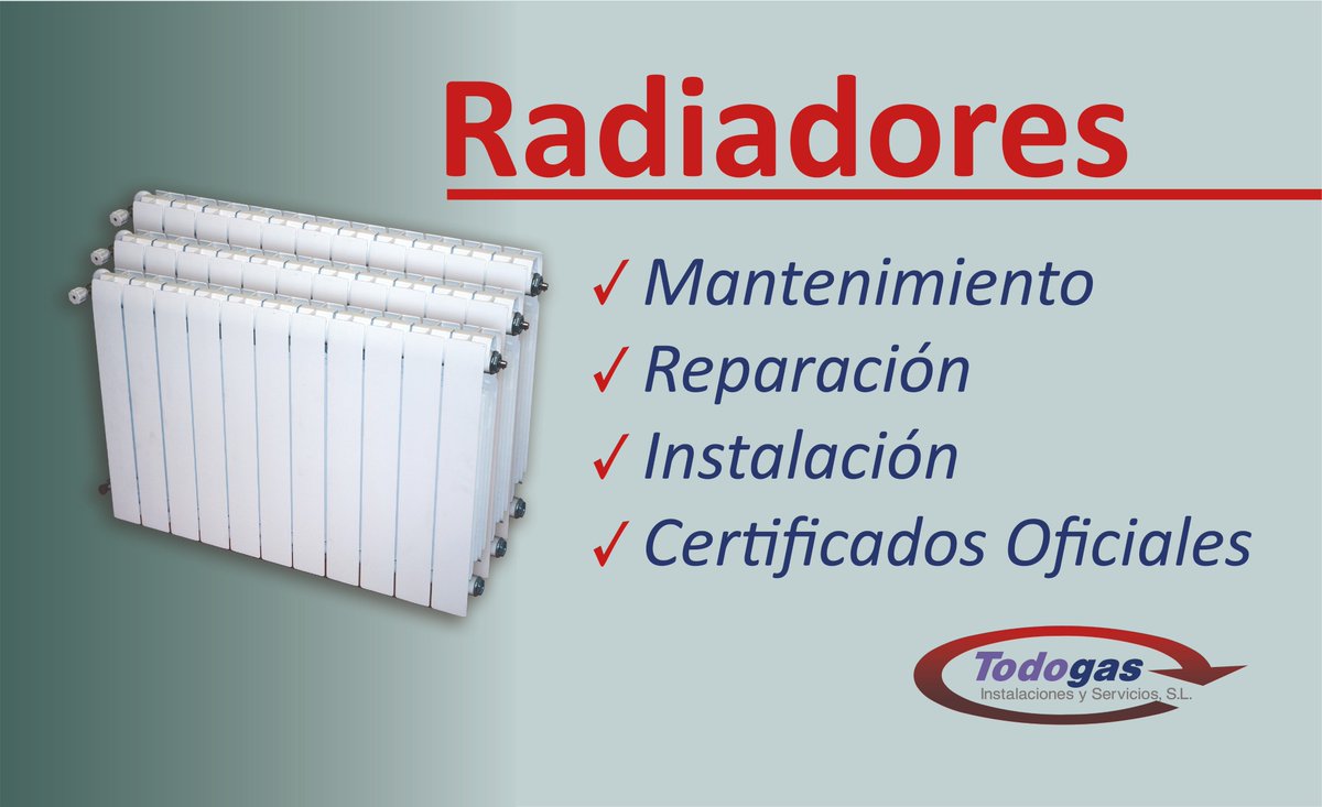 #RadiadoresdeAluminio al mejor precio en Madrid. Pide presupuesto de instalación a Todogas y olvídate de tus viejos radiadores, ahorrarás en consumo y mejorará la estética de tu vivienda. Tlf. 913683220.
