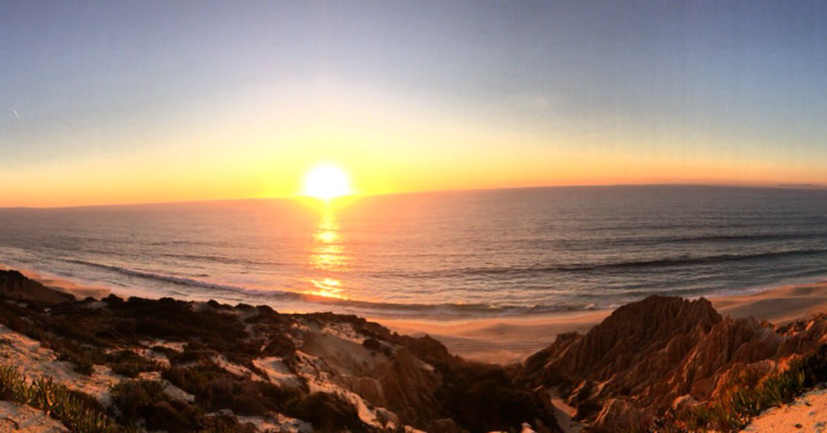 Tarran008's tweet image. Quite the spot for our second night on the road. Camping through the woods and on the edge of a beach. Hearing the waves come rolling in to put us to sleep. #beauty #sunset #cycling #portugal #travel
