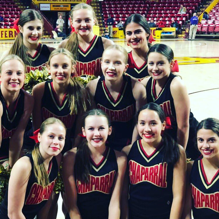 Chaparral High School Scottsdale Cheerleading Clipart