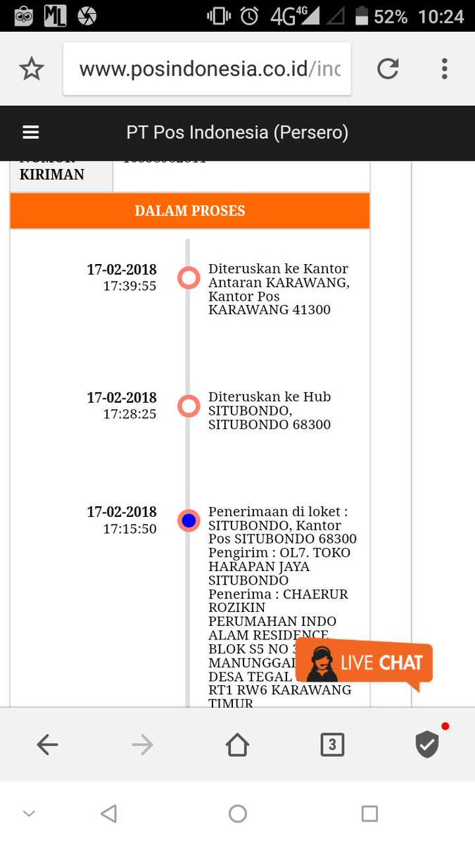 Pos Indonesia On Twitter Zikin Selamat Siang Sahabat Pos Saat Ini Paket Berada Di Pdc Tambun 17900 Akan Diteruskan Ke Kantor Pos Karawang 41300 Fd Twitter