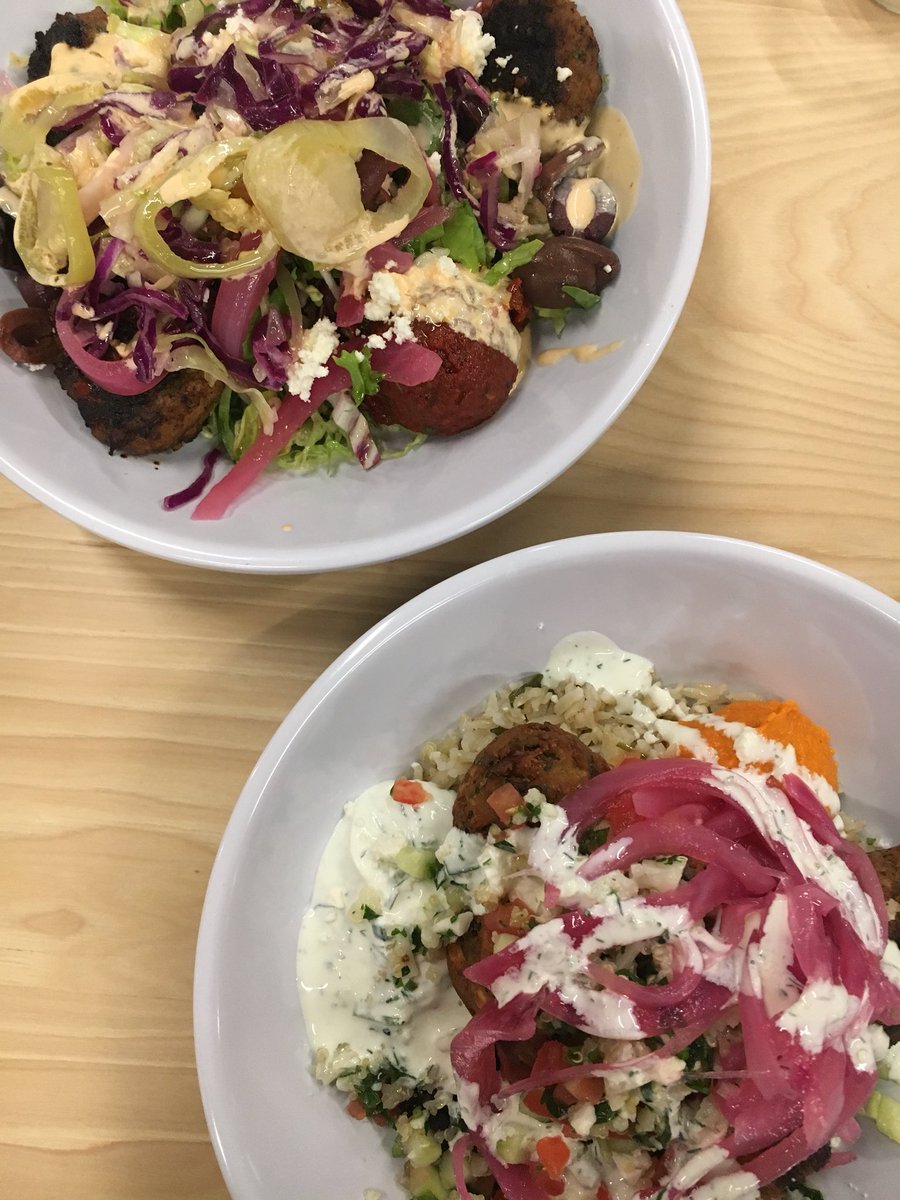 CLTeats's tweet photo. Shoutout to @cava for the invite tonight to visit their first Charlotte location. Delicious! 

University is now open. Look out for Huntersville &amp; Park Rd. opening soon! 

#cltfood #clteats https://t.co/drUUqKBtN1