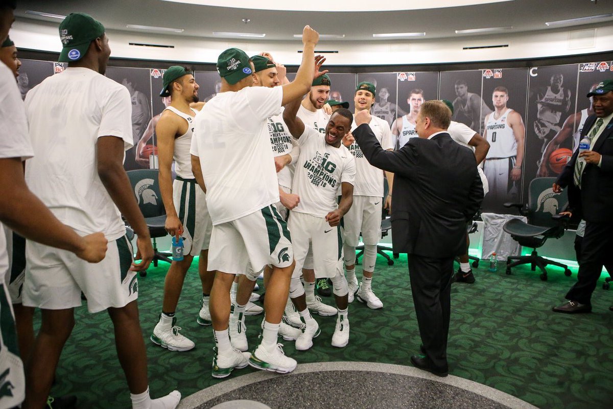 MSU_Basketball's tweet image. Unforgettable night celebrating the senior class and a B1G Championship ‼️🏆🙌

#GoGreen
