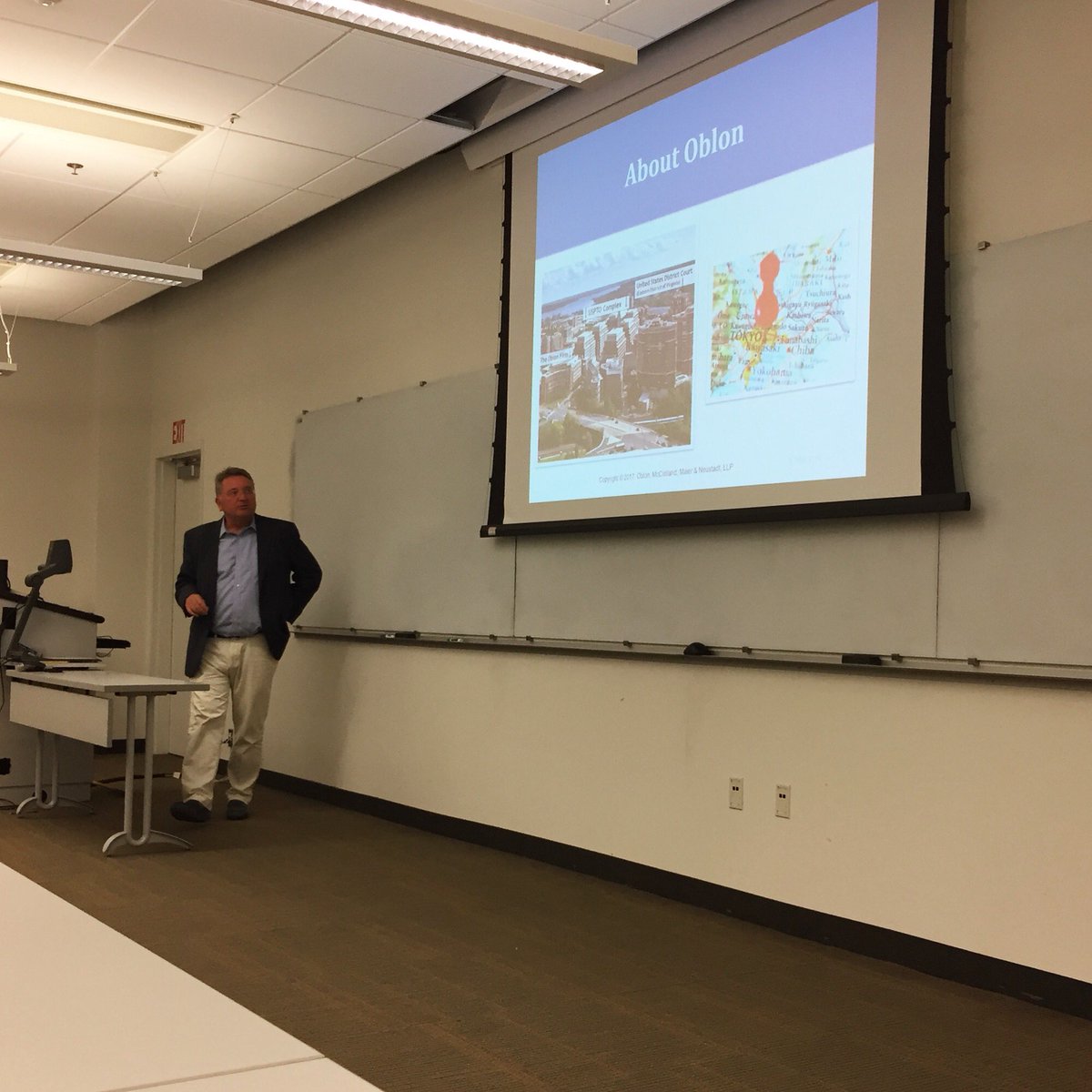 GU_gsoc's tweet photo. A big thank you to Dr. Rick Treanor, alumnus from Dr. Dick Weiss’ lab (Ph.D. 1987), for sharing his career journey as a patent attorney for @Oblon_IP, answering everyone’s questions, and for providing food and drinks in our second Alumni Career Seminar! 
#TeamWeiss https://t.co/X3YwqdvOQD