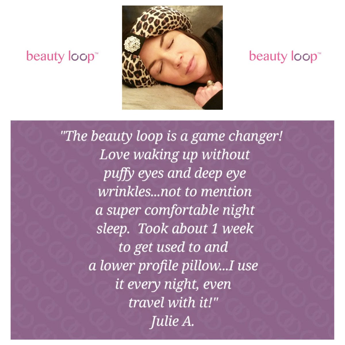Julie we agree...the #MyBeautyLoop is great for travel too! Thanks k you for sharing g your beautiful photo and your great review.❤️ #antiagingpillow #travelpillow #antiwrinklepillow #photooftheday #skincare #neckpillow #facelift #greatskin #skinenvy #beautyblogger #beautyloop