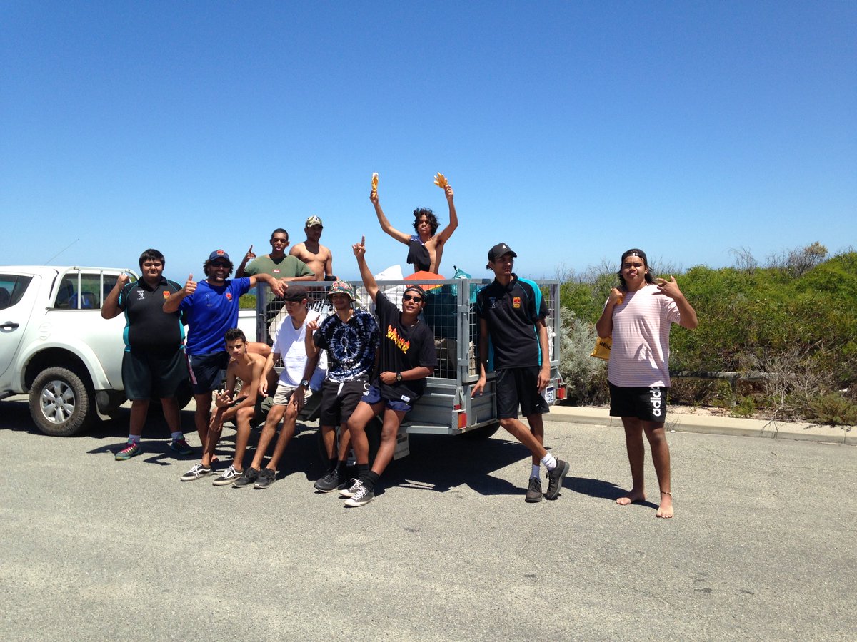 Amazing @Clean_Up event yesterday in #Dongara with 40 awesome year 12 lads from the #ClontarfFoundation in partnership with Shire of Irwin/Sustainable Environment Committee. 210kg of rubbish and 180kg of the weed Verbesina removed from the local #environment! #ElevateYourImpact