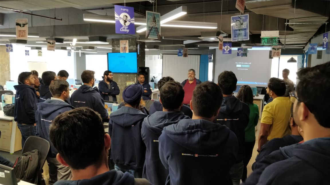 CodeJam2018's tweet photo. #CodeJam2018 kick-off session at the India office! @newscorp @Housing @proptiger @makaan @realtordotcom @REA_Group @MansionGlobal https://t.co/EG1wgR5QX8