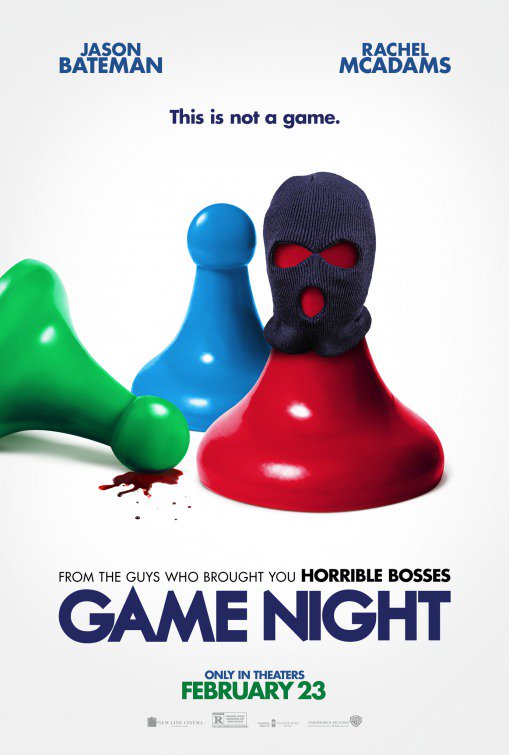 PLAYING THIS FRIDAY Feb 23 - March 1

-Black Panther 135 Min 
-Peter Rabbit 95 Min 
-Game Night 100 Min
