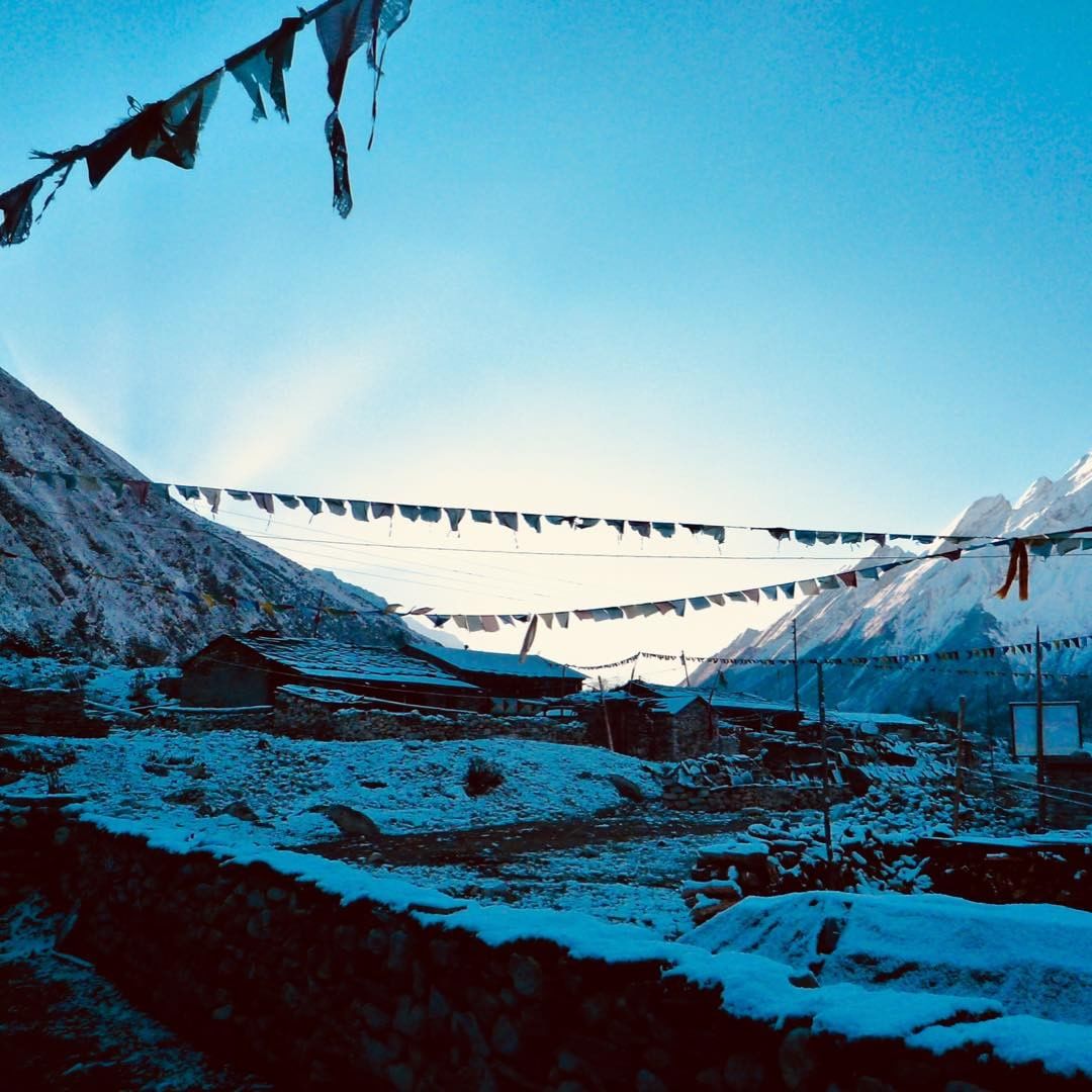 uptohimalaya's tweet photo. Early Morning Wake Up In The Mountains , Samagaon (3,520m) . 
On The Way To Manaslu Circuit Trek . 😍😘😊
#trek #manaslu #samagaon #nepalhimalaya https://t.co/dSwOHqwVor