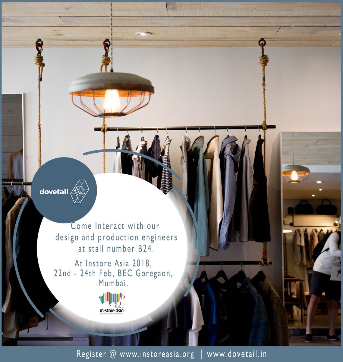 dovetailpvtltd's tweet image. See you all tomorrow at the 'Instore Asia - 2018' event! 
Be there to experience futuristic trends such as digitization, efficient space management and sustainability.

#DovetailAtInstoreasia #dovetailfurniture #InstoreAsia @VMRD_Instore