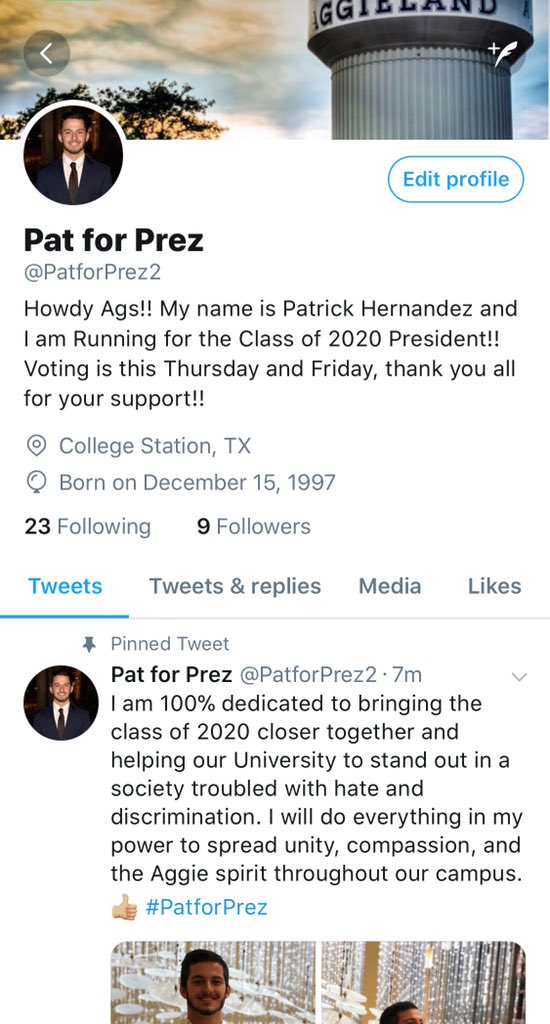 p_hernandez_08's tweet photo. Y’all go follow my campaign page for the Class of 2020 President!!!!! Be sure to share with your friends and don’t forget to go to https://t.co/VvstX18rl3 this Thursday and Friday and vote for me!👍🏼 #PatforPrez https://t.co/8DJrT5d0PE