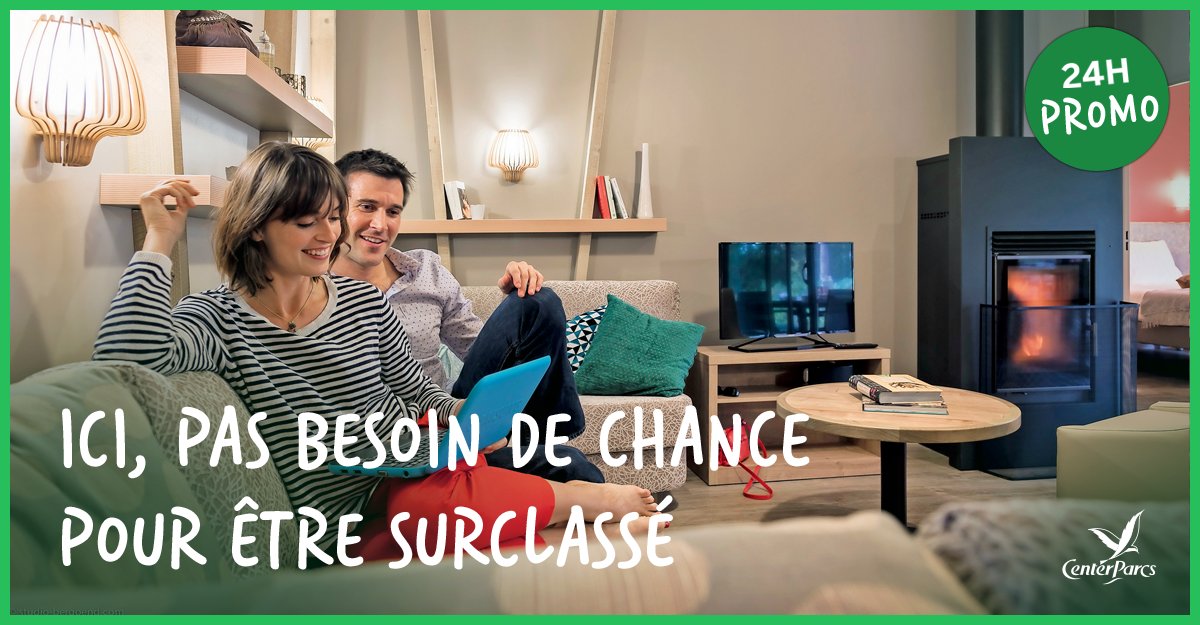 centerparcsfr's tweet photo. Aujourd'hui, on vous offre le #surclassement en cottage Premium ! ✨ Découvrez notre #offre ici ▶ https://t.co/w4uEBTqs2F #24HPromo #BonPlan  #CenterParcs https://t.co/WqLibe5BUW