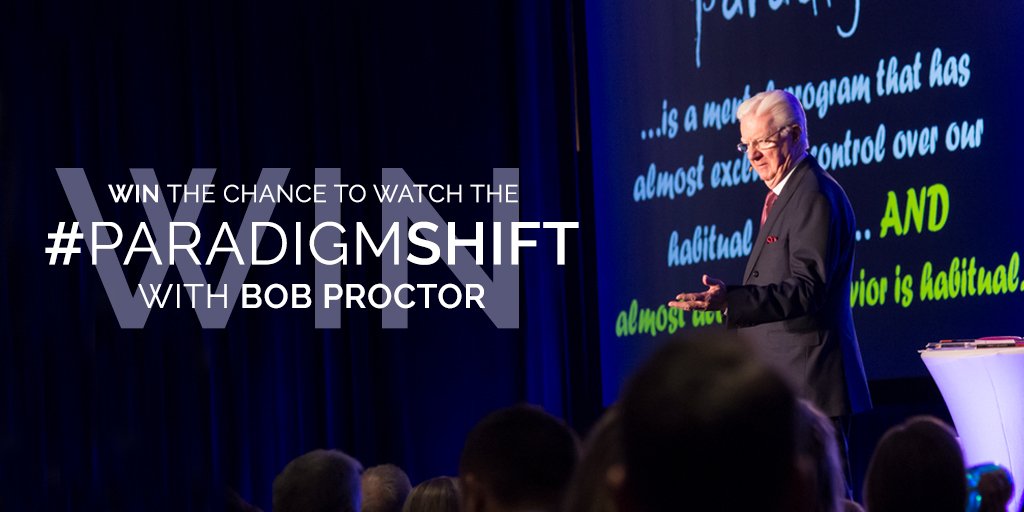 bobproctorLIVE's tweet image. You can WIN a live stream ticket to the #ParadigmShift by retweeting this post and share in the comments:
What is a #ParadigmShift YOU want to have - and in which area of your life? #BobProctor