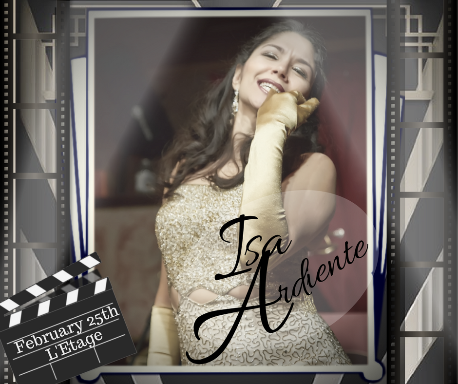 EnvouteMB's tweet photo. She'll make your heart flutter and your knees weak. Once again #IsaArdiente is joining us Sunday the 25th at @Letage624 during our Homage to Old Hollywood! Get your tickets now as the room fills up quick. Tickets: https://t.co/4w2j8oiTOS https://t.co/R3NxKXaYjN