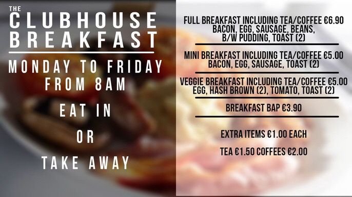 Breakfast available from 8am