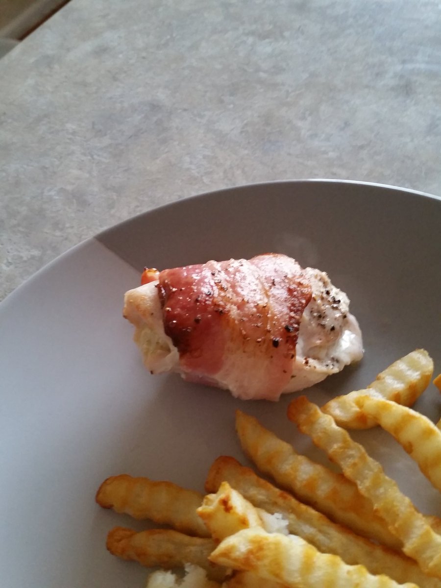 First  time  making  chicken  and  bacon  with  garlic  butter  inside