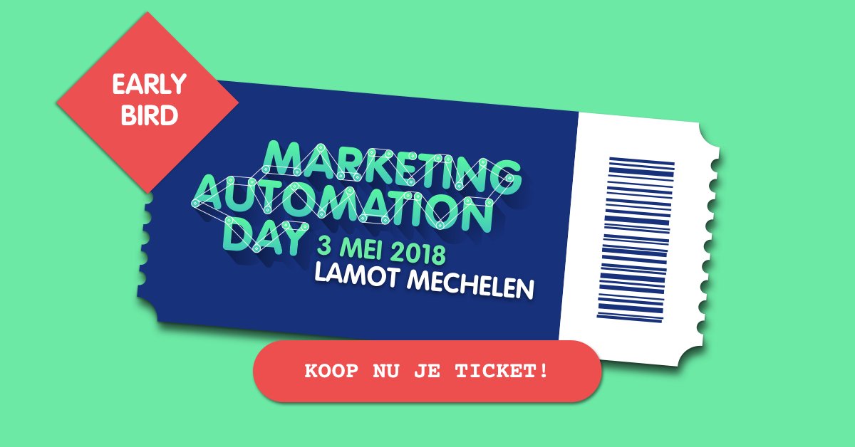 Marketing Automation Day is back! Koop op tijd je ticket en mis de 2de editie niet. 9,2 op 10: de gemiddelde bezoekersscore van Marketing Automation Day 2017. Dit jaar laten we opnieuw 13 topsprekers uit de bedrijfswereld aan het woord. Wees erbij! automationday.be