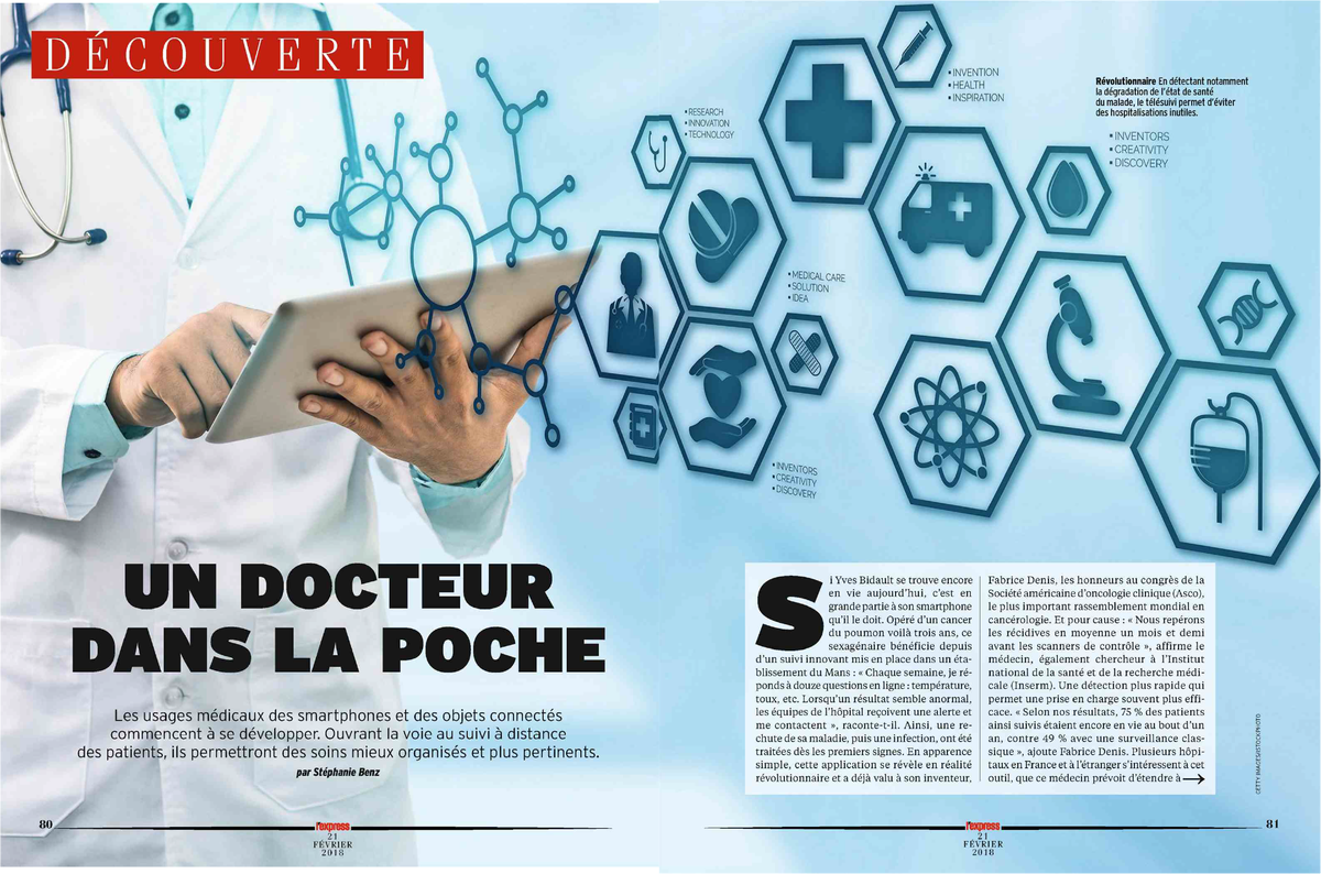 #hcsmeufr Un docteur dans la poche… le dossier de <a href="/stephaniebenz/">Stéphanie Benz</a> à lire dans <a href="/LEXPRESS/">L'Express</a> de cette semaine. Et hop, direction votre kiosque préféré ! #mHealth #msante #esante @dmdsante et <a href="/Dr_G_Marchand/">Guillaume Marchand</a> inside