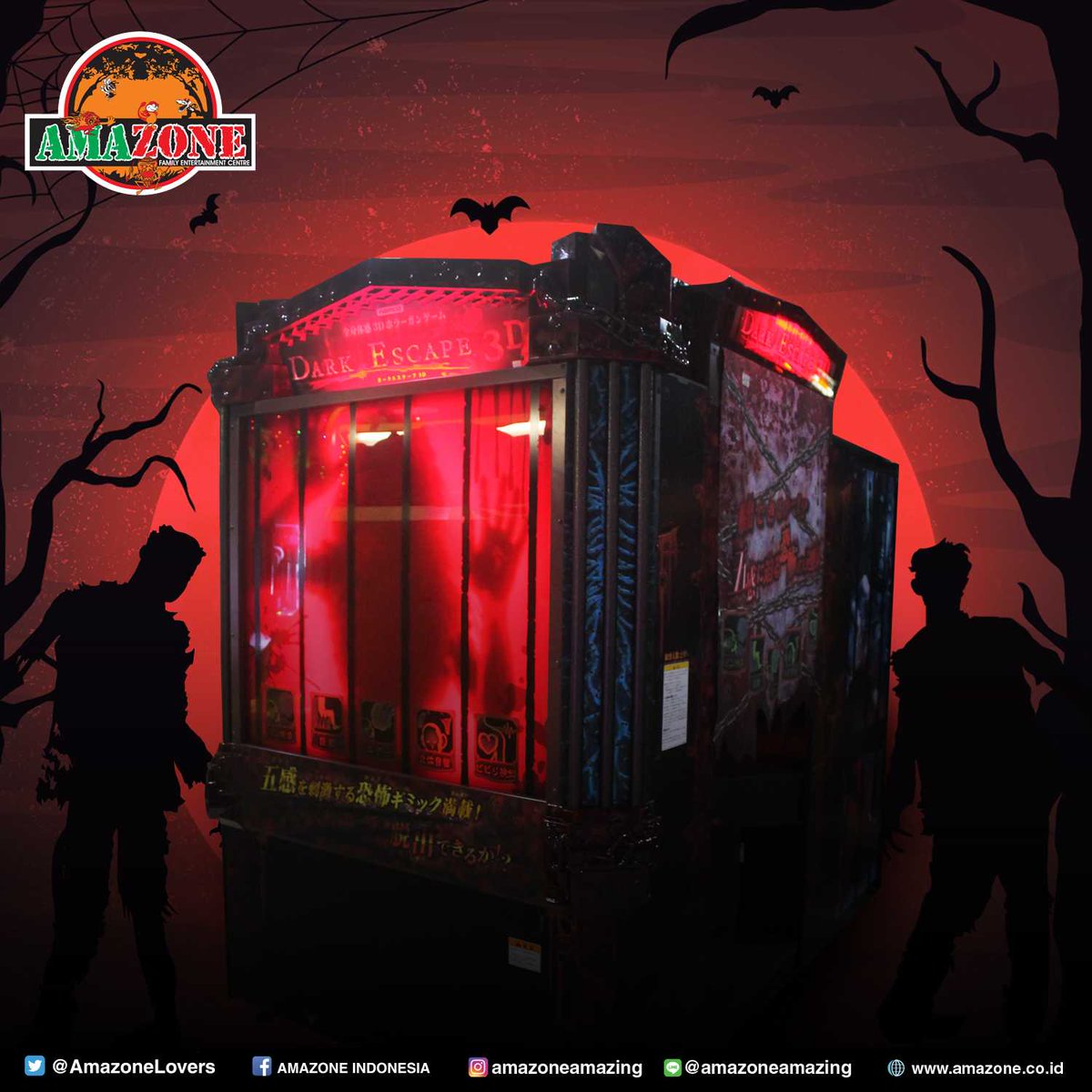 AmazoneLovers's tweet photo. Uji nyali kamu di game Dark Escape! Arcade shooting game yang menegangkan ditambah dengan efek 3D yang membuat monster tampak nyata menyerangmu 😱 #amazone #amazing #amazonia #indonesia #gamecenter #game #darkescape https://t.co/Wht2uearr7