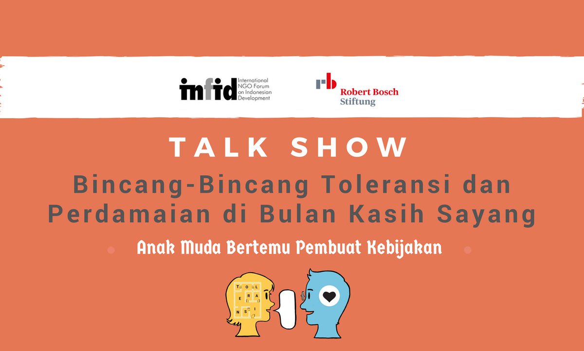 infid_ID's tweet photo. Bincang-Bincang Toleransi dan Perdamaian di Bulan Kasih Sayang; Anak Muda Bertemu Pembuat Kebijakan #INFID #DiskusiToleransi https://t.co/Q4Ww8gMAKf