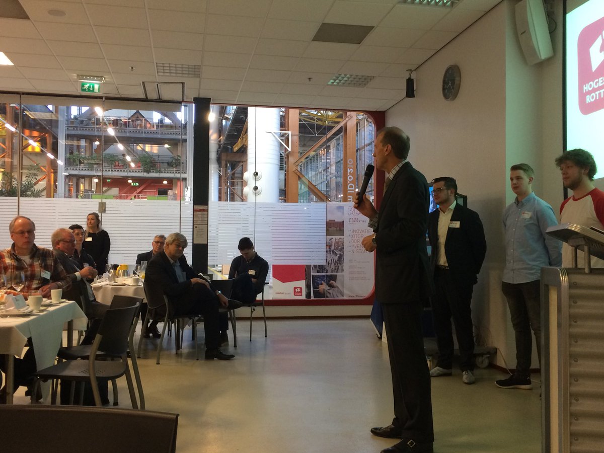 Allard Castelein; zoek je werk echt in datgene waar je energie van krijgt. TechniekTalentOntbijt <a href="/hsrotterdam/">Hogeschool Rotterdam</a>