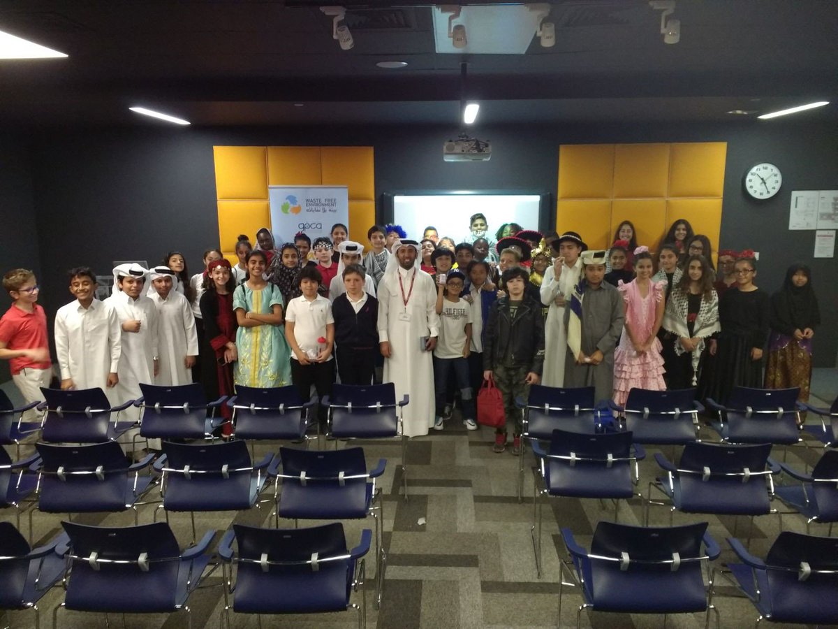 Another day, another school visit! Our volunteers made their way to GEMS
American Academy alongside <a href="/QapcoPR/">QAPCO</a> to gear up for Waste Free Environment Day this Thursday. #WEFCampaign <a href="/WFECampaign/">WasteFreeEnvironment</a>