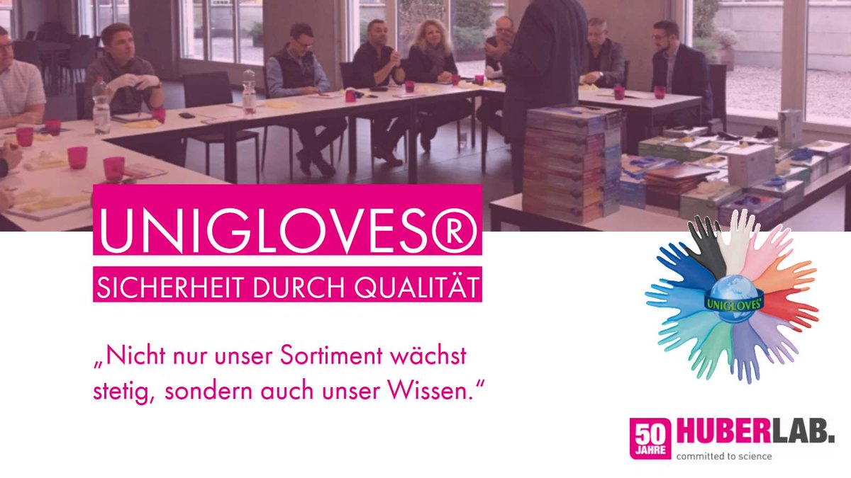 UNIGLOVES® ist einer der weltweit führenden Hersteller für hochwertige  Offline-Handschuhe und Einwegprodukte für den Einsatz im Labor, Medizin-  und Pflegebereich sowie in der Industrie.
 &gt; huberlab.ch/uniglovesBrands