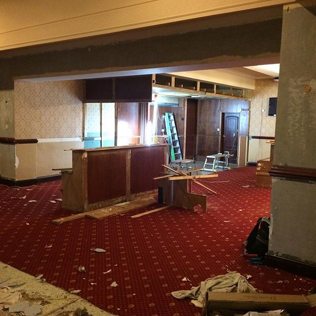 Refurbishment of the Brookfield Suite at the Masonic Hall in Westhoughton just started watch this space for future posts. #Silverglide