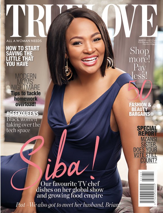 BKingx17's tweet photo. 🚨 #MMUpdates 🚨 #MMUpdates 🚨 #MMUpdates
Celebrity TV chef @SibaMtongana is on the cover of the March issue of @TrueLoveMag
#MorningMayhem
@TransAfrica872 https://t.co/MZx5t8ANgw