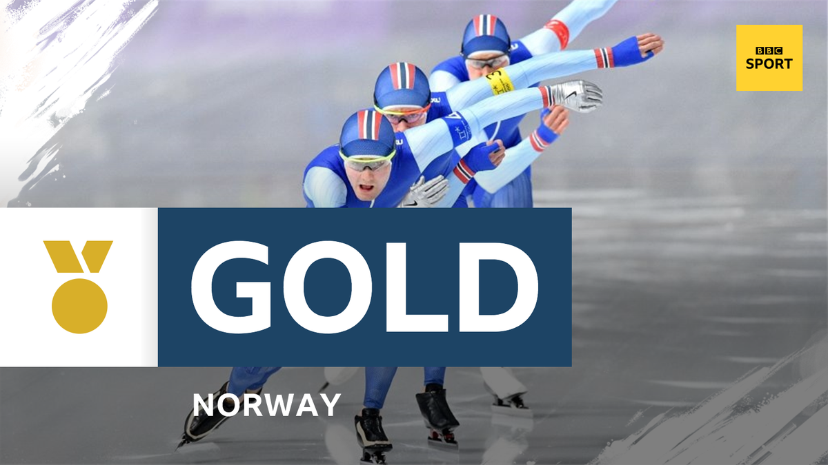BBCSport's tweet photo. It's gold for Norway in the men's team pursuit! 🥇 

https://t.co/BnKXjV0ao8 #pyeongchang2018 #bbcolympics https://t.co/6jCvBIMpKF