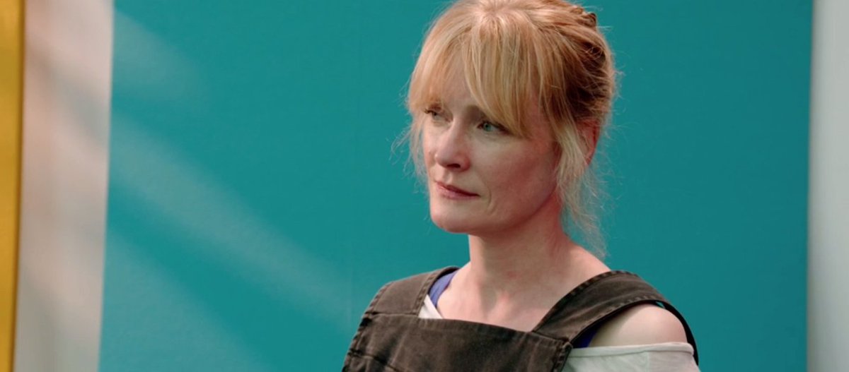 MarcusCallum's tweet image. Had fun trying to paint Claire Skinner in @SkyArts #PortraitArtistoftheYear 2018, series 4, episode 6 - available to view on Sky TV and Now TV...