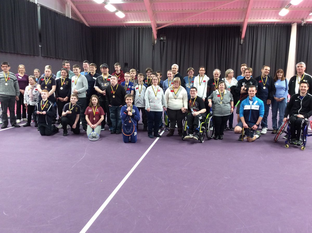 TennisFndation's tweet photo. Fantastic day yesterday @lborouniversity! We had over 40 young disabled people from throughout the local area playing tennis and competing - many of which will go on to do more tennis thanks to the support from @Sport_England following the #NECMasters
#TennisAnyBody https://t.co/Km19VhSPpN