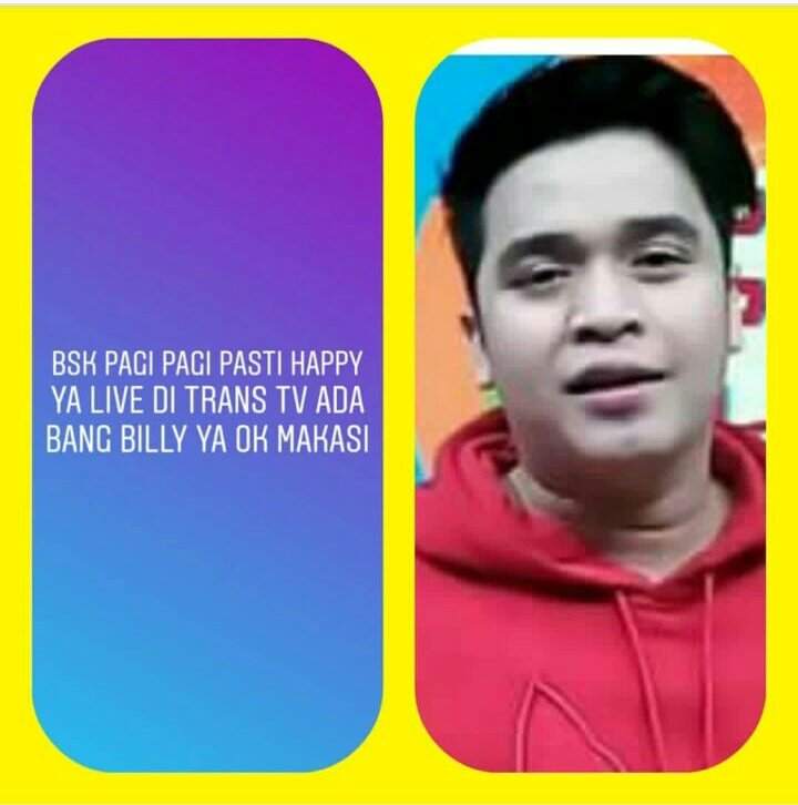 Olbillovers besok masih ada <a href="/bangbily/">Billy Syahputra</a> di P3Happy <a href="/TRANSTV_CORP/">TRANS TV</a>