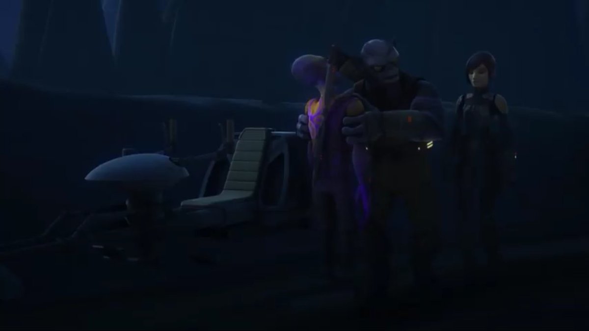 Revenge against Rukh on Lothal for Kanan. Sabine just have a time to paint him. 😆 #StarWarsRebels