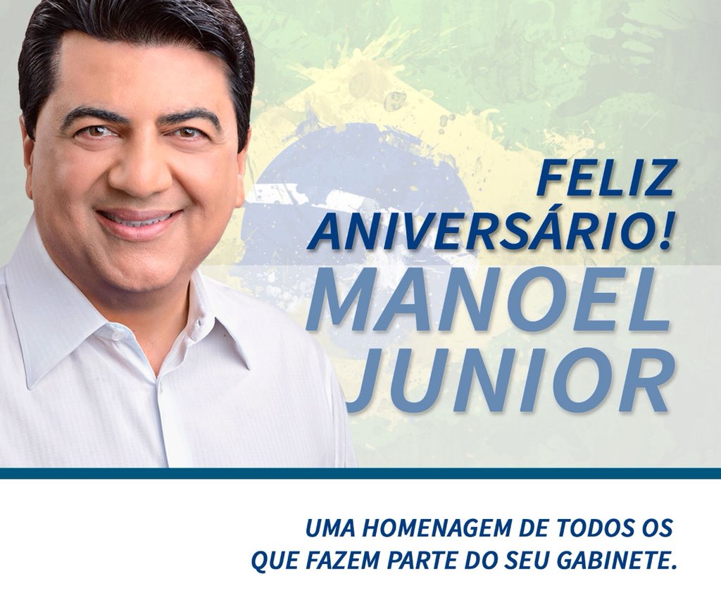 manoeljunior's tweet photo. Nós da #EquipeMJ, que temos a satisfação de conviver diariamente com ele, podemos testemunhar que @manoeljunior é um ser humano sensacional. Por isso invadimos as redes sociais dele para desejarmos muitos anos de vida, com muita saúde, paz e realizações. Feliz aniversário! https://t.co/3Kd8vMhr1s