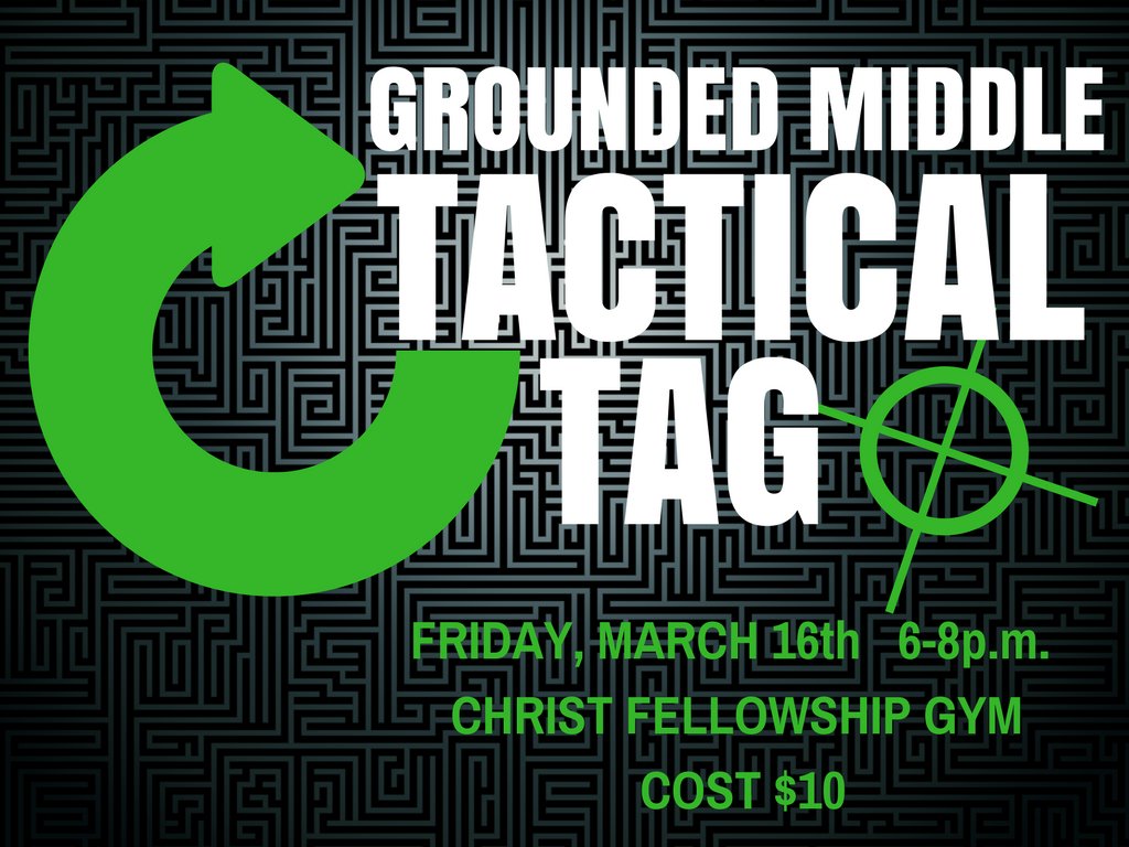 GroundedMiddle's tweet image. SIGN UP FOR GROUNDED MIDDLE TACTICAL TAG!  Think dodgeball &amp;amp; capture the flag with bows &amp;amp; foam tipped arrows.  This event is going to be awesome!  We're playing Friday, March 16th from 6-8p.m. in the CF gym. Cost is $10 per student.  Sign up now! ow.ly/uvK430ieYiR