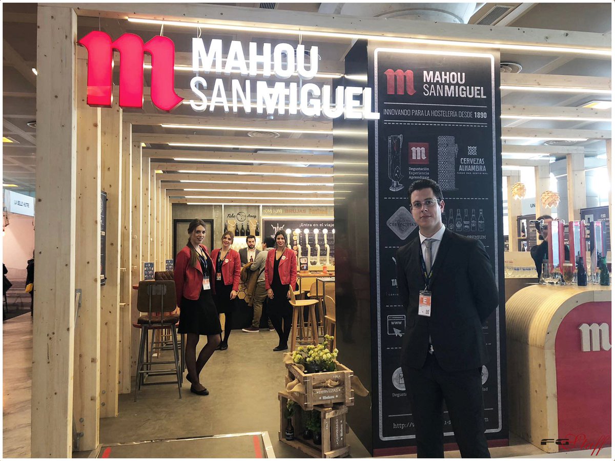 FirstGroupStaff's tweet photo. La última jornada de Madrid Fusion estuvo llena de sorpresas. Nuestras chicas las disfrutaron de la mano de Mahou. 
¡Seguro que repetiremos! https://t.co/kIB1ovDpBI