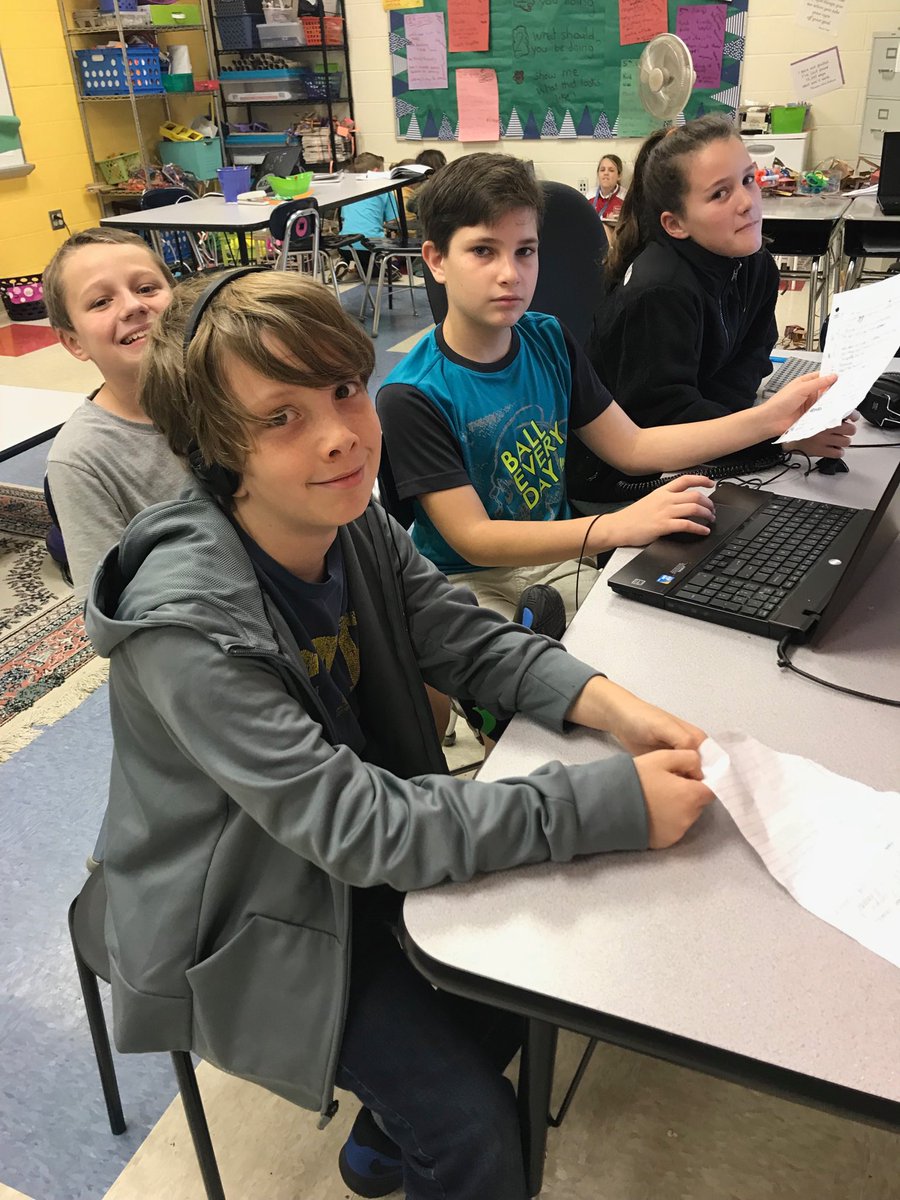 AwesomeinAIG's tweet photo. Recording their podcast "The Iceberg that hit the Titanic!" -- chose subject-researched it- created a commercial about a related item - wrote a script- and recorded it ! Great way to present information !
@WPineElementary @dfeyteach #beautifulaudioeditor https://t.co/1BoFl4Y2BW
