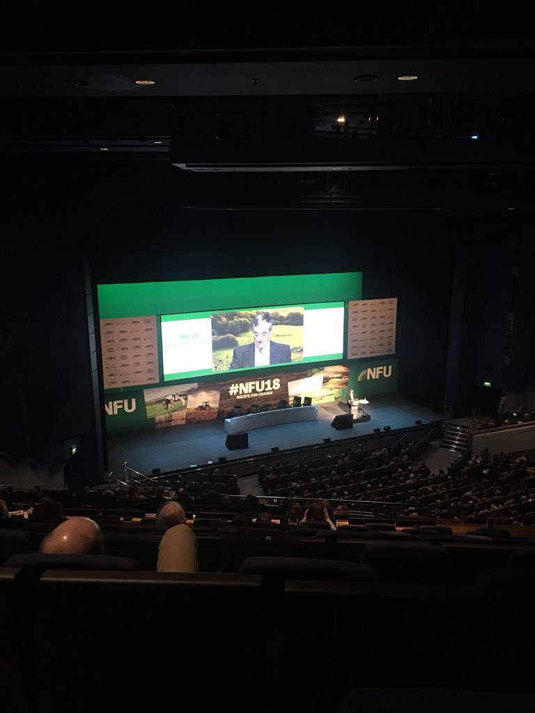 Listening to the closing speach feeling infused and passionate about the great job we do as farmers. @NFUCymru #nfu18