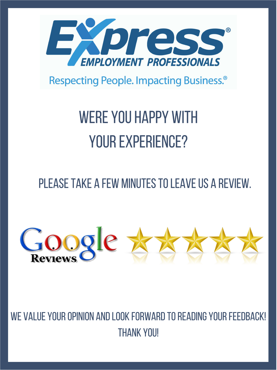 JobsAthensGA's tweet photo. Were you happy with your experience?��Leave us a Google review! We value your opinions and look forward to hearing from you! #expressabc #fivestars https://t.co/1cCfdSXqqZ