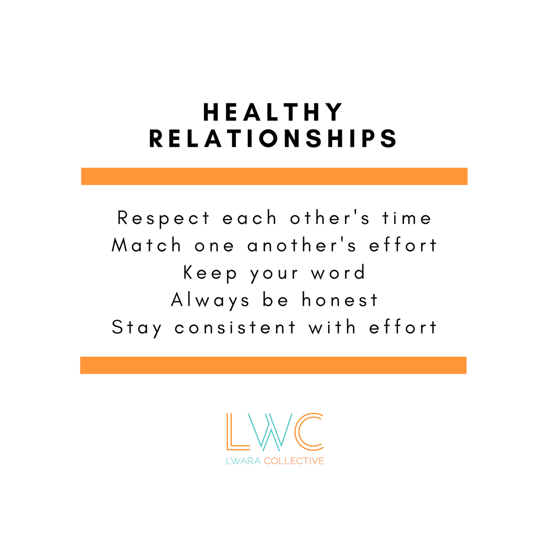 A few key ingredients for a healthy relationship. 
#healthyrelationships #healthybonds