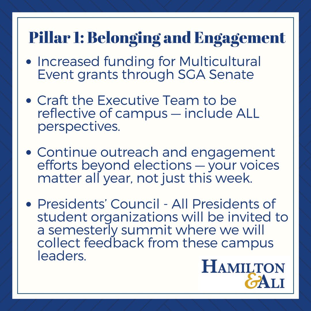 HamiltonSpeece's tweet photo. What do the other candidates stand for? Our plans are written here in detail. Real change for all students.

Vote for leaders with proven leadership and intentional service. 

Link: https://t.co/q6vabnXLIc https://t.co/2icaO0FnWG
