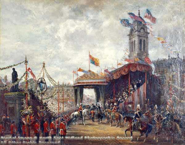 A Royal Visit to the Market Place in #Derby on the 21st May 1891 by David Payne for #WatercolourWednesday goo.gl/cwp4FG