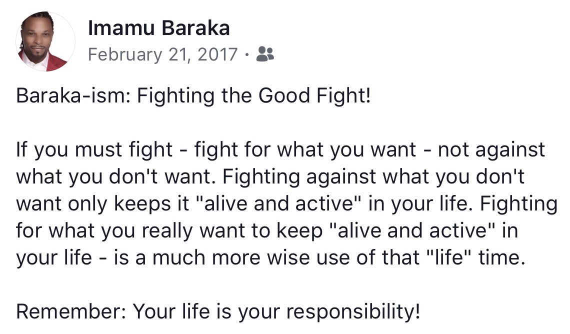 Imamu_Baraka's tweet photo. Baraka-ism: Fighting the Good Fight! https://t.co/XZHijLmx9N