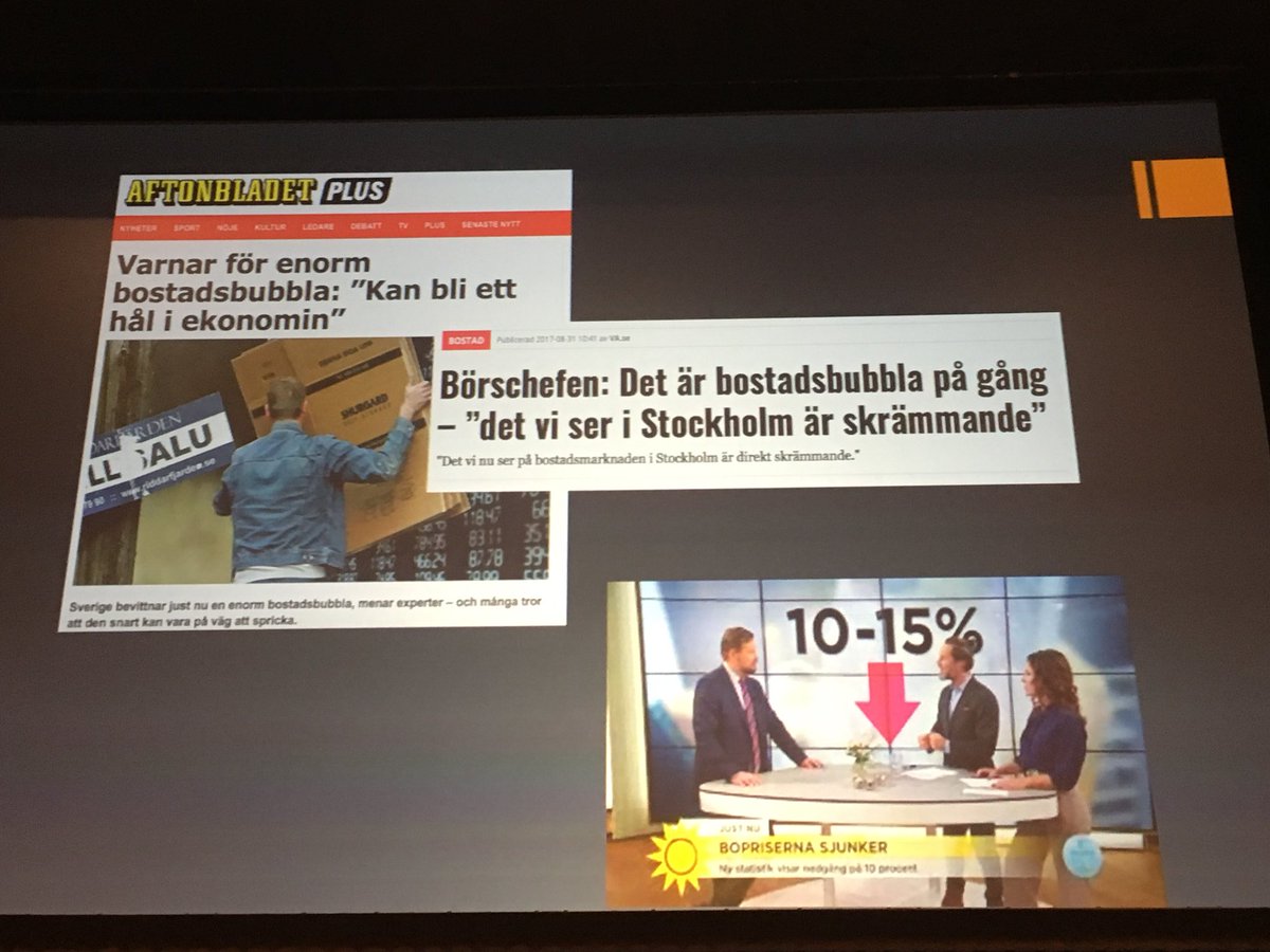 Christina Friberg (@christinafrib) on Twitter photo Mediebilden av bostadsbubblan är allt mer alarmistisk än vad vi upplever i verkligheten, Lars Nord, professor, Mittuniversitetet #businessarena #businessarenaumea #bopol #medie <a href="/SveFast/">Fastighetsägarna</a> Mediebilden av bostadsbubblan är allt mer alarmistisk än vad vi upplever i verkligheten, Lars Nord, professor, Mittuniversitetet #businessarena #businessarenaumea #bopol #medie <a href="/SveFast/">Fastighetsägarna</a>
