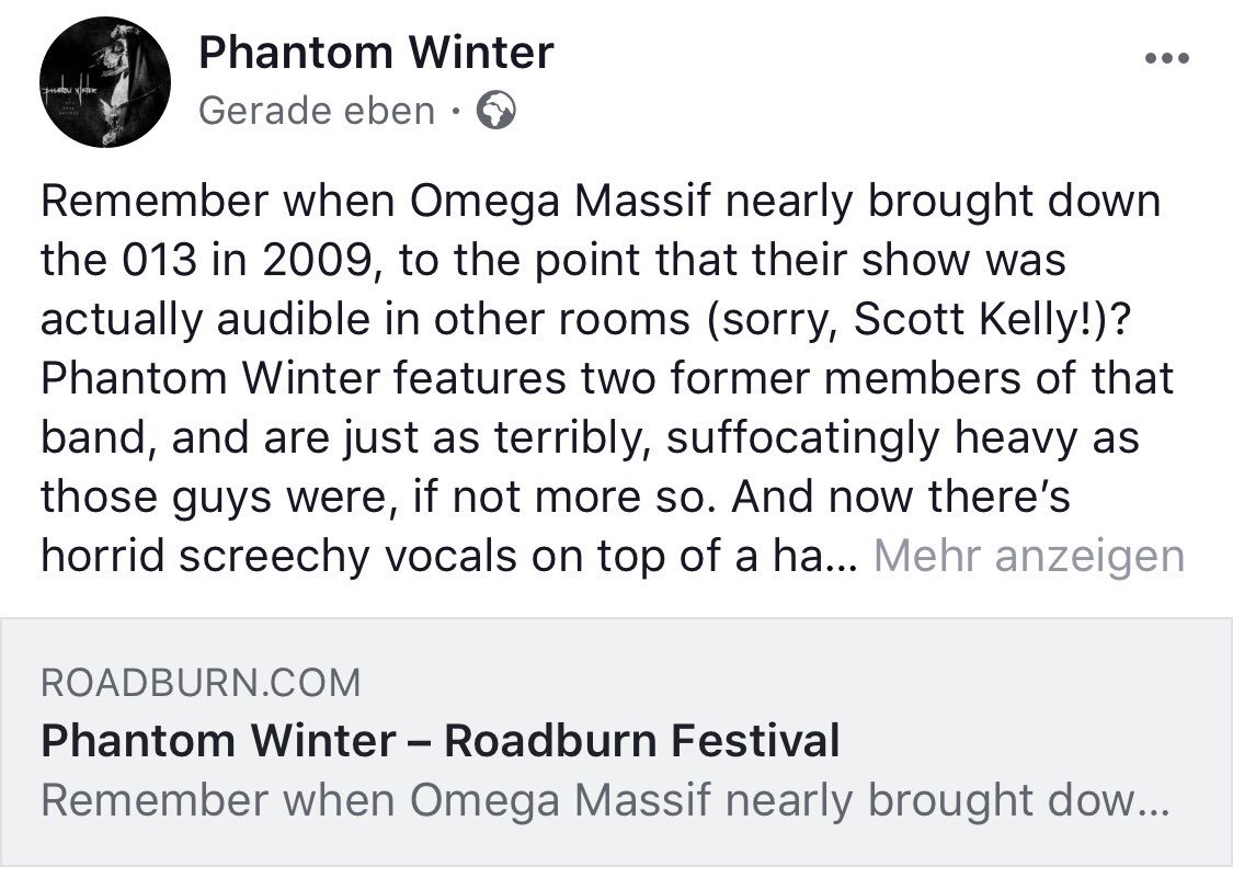 phantomwinter's tweet photo. We were too loud 2k9 and we will be too loud 2k18. #phantomwinter. #scottkey #neurosis #omegamassif #roadburn @roadburnfest #extrememetal #doom #winterdoom #sludge #darkness #loud https://t.co/a9bAR7MTXC