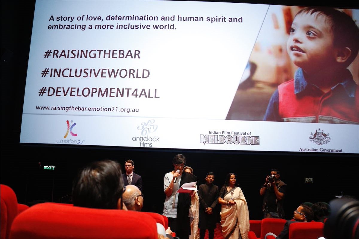 IamOnir's tweet photo. A peek into the Delhi premiere of #RaisingTheBar.
#Screening #MyDocumentary #Delhi #IndiaPremiere #InclusiveWorld #DevelopmentForAll
@MBFWorld @emotion21inc @Anticlock
#AnilJoshi @Deepa_Garwa #RashmiJoshi #DevanshiJoshi @catesayers @pssent https://t.co/fEuT0l3fKs